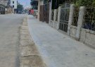 Thị trấn Yên Cát tiến hành triển khai xây dựng vỉa hè đường Z, Khu phố 1, Khu phố 3